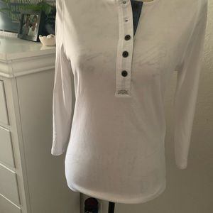 White polo shirt, medium size